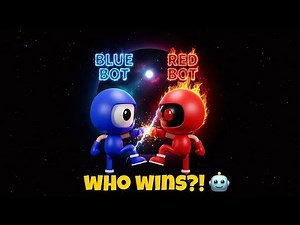 Blue Bot vs Red Bot — Epic Robot Battle! Who Wins?! 🤖🥊