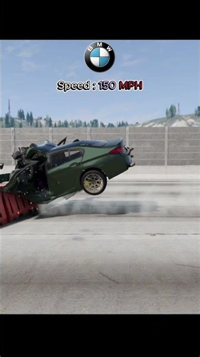 BeamNG #8 BMW vs Bugatti 🤯 – How Much Can They Survive? | BeamNG Speed Crash Test ⚡💥