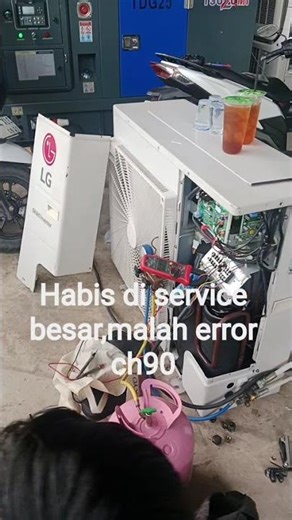 ac standing floor LG smart inverter error ch90 #ServiceAcTangerang #TeknisiAcTangerang