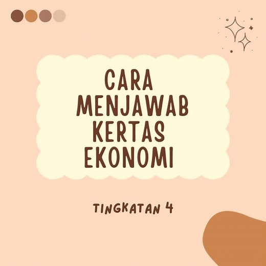 Nota Ekonomi Tingkatan 4 - Pelajaran Ekonomi Keluk dan Tips Ujian