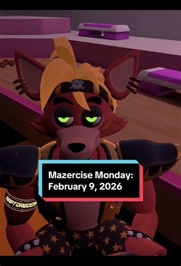 Our most grounded Mazercise yet…literally! Join our group & Discord today to join in on Mazercise Monday, LIVE Faz-Chat, performances, game and movie nights, and more! Check out our partner group @starlightentllc #g#glamrockafireexplosionm#mazercisemondayf#fnaff#fnafsecuritybreachvrchat
