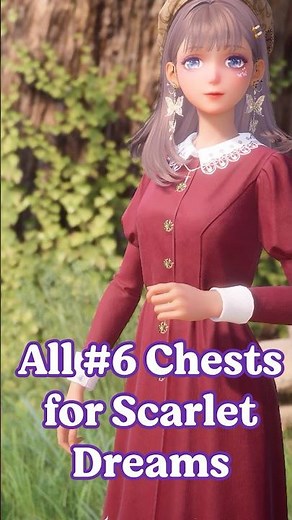 ALL 6 chest locations for Scarlet Dreams & 1 extra piece // Infinity Nikki Guides #infinitynikki