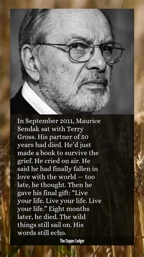 Maurice Sendak, at 83, gave his last interview. Then he gave three words.