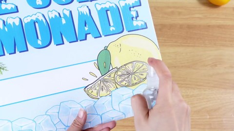 3 Set Summer Lemonade Stand Signs 12" x 16" Ice Cold Lemonade Yard Sign with Stakes Double Sided Corrugated Plastic Arrow Sign Stand Supplies Decor for Community Outdoor Yard Advertisement