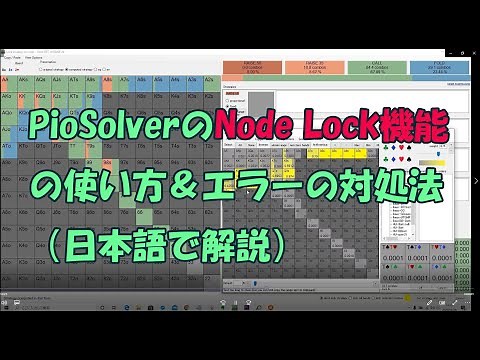 PioSOLVERのNode Lock機能の使い方＆エラーの対処法(日本語解説)