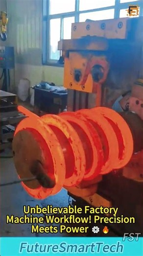 Unbelievable Factory Machine Workflow! Precision Meets Power ⚙️🔥 #Technology #Machines