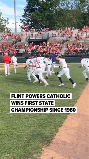 23K views · 186 reactions | : https://l.mlive.com/jmlpuk Flint Powers celebrates during the D2 MHSAA state final baseball game at McLane Stadium in East Lansing, Michigan on Saturday, June 15, 2024. Flint Powers defeated Spring Lake 11-0. | MLive.com | Facebook
