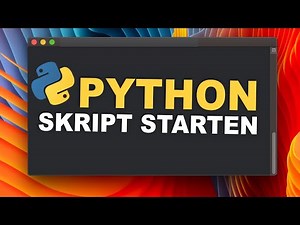Running a Python script on Mac / Windows 🖥️ | Tutorial for beginners | (German)
