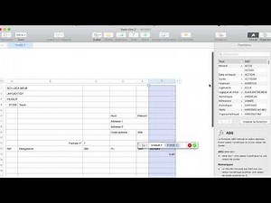 Model facture, facturier sur Numbers