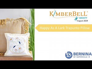 Kimberbell Society August 2024: Trapunto Pillow