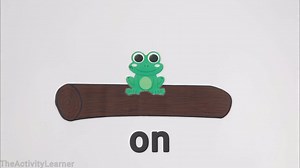 Frog & Log Positional Words Prepositions Activity PDF File - Etsy