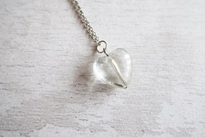 Clear Plastic Small Heart Shaped Pendant - Etsy Canada