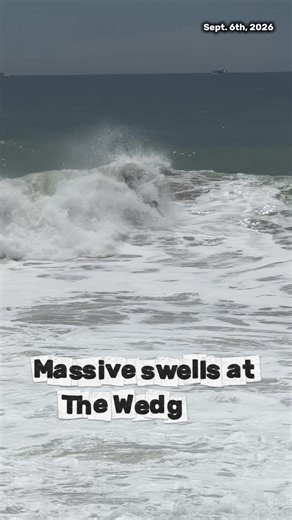 A massive swell from Hurricane Marie brought surfers and crowds to The Wedge in Newport Beach. With surf reaching 12 to 15 feet, CBS LA spoke to surfers and onlookers about the waves. #thewedge #surf