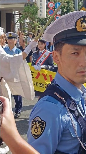 交通安全パレード中に一日警察署長の前で謎の儀式が・・・・【しながわ宿場まつり2025】田崎さくらさん「おは4」キャスター
