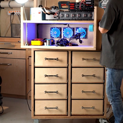 173K views · 700 reactions | Movable Electrical Work Drawer DIY | DIY & Crafts | Facebook