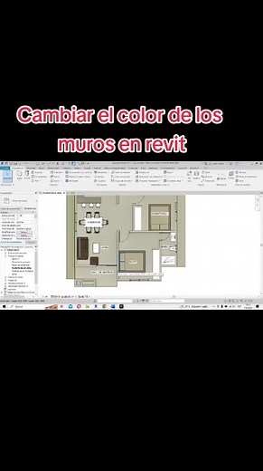 Cómo cambiar el color de los muros en Revit