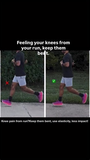 RunRx | Learn to run pain free | Feeling your knees from running? Keep them bent! Use muscle elasticity to pull the foot up from the ground, plus reduce impact on landing.... | Instagram