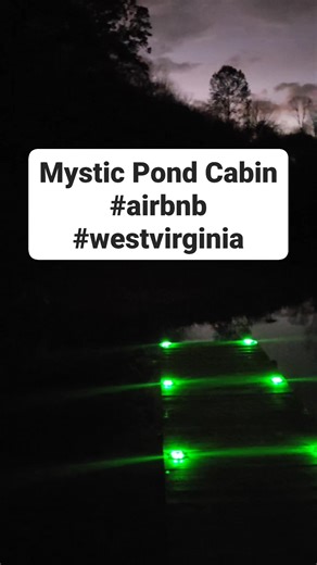 Autumn chill, leaves are clinging to the trees and the night wind moans. #airbnb #summersvillewv #darktourism #wvtourism | Mystic Pond Cabin Summersville West Virginia