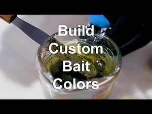 How to Mix & Build Colors for Soft Plastic Baits | Custom Color Guide