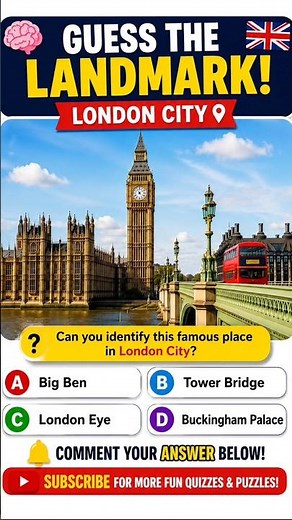 🇬🇧 Can You Guess This Famous London Landmark? 🤔 | London Quiz #shorts #shortvideo #short