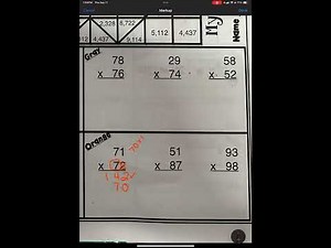 Homework help: Double Digit Multiplication