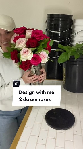 2 dozen long stem roses