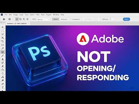 Adobe Photoshop CC Not Opening/ Responding/ Working!
