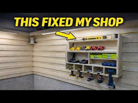 This Drill Charging Station Completely Changed My Shop