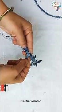 Cool way to reuse old jeans | wall hanging from denim #shortsfeed #shorts#denim#maitricreation3124