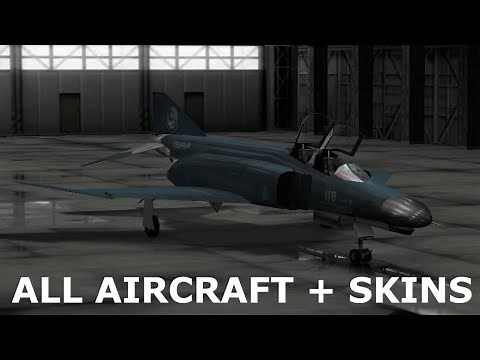 ALL AIRCRAFT SKINS | Ace Combat 4: Shattered Skies