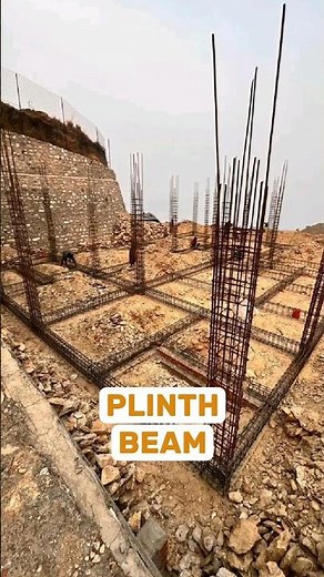 Right way to construct a plinth beam #construction #shorts