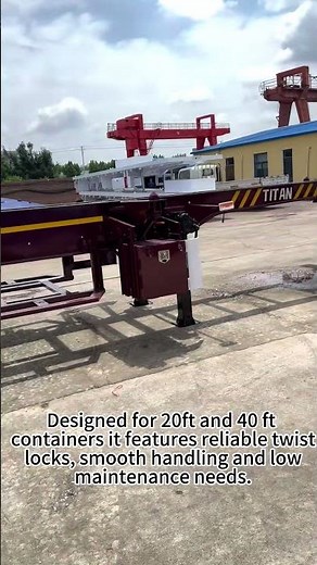 40ft Tri Axle Skeletal Trailer / Skeleton Container Trailer for Sale