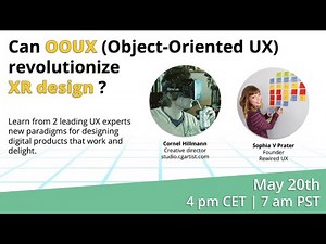 Can OOUX (Object-Oriented UX) revolutionize XR design?