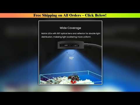 Spectra Aqua Knight V2 36W Full Spectrum Touch Control Built-in Timer Marine Coral Reef Saltwater