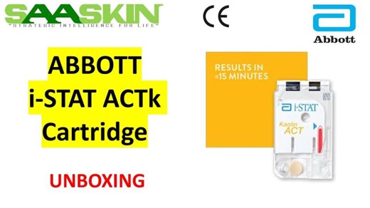 Abbott i-STAT ACTk Cartridge | Medical POCT | Cartridges| Unboxing | #03P87-25 | | SAASKIN Corporation Private Limited