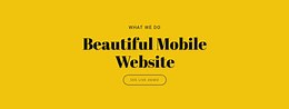 Beautiful Mobile Website - Html Code Example by Nicepage