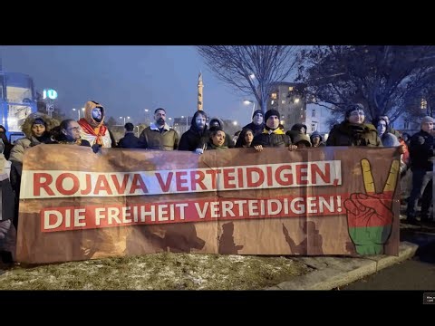 Wien Rojava Demo 1. Februar 2026, Österreich beim Praterstern