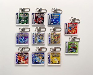 GAMEBOY (color & Advance) Pkmn Game Cover Acrylic Keychain - Etsy
