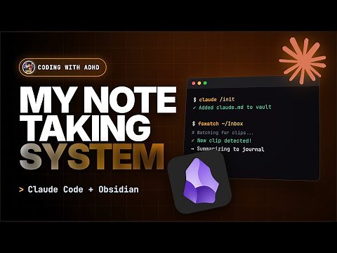How I Take Daily Notes in Obsidian with Claude Code (Automated AI Workflow)