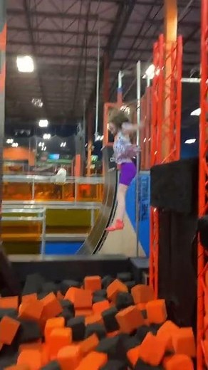 Jump into Foam Pit at Sky Zone