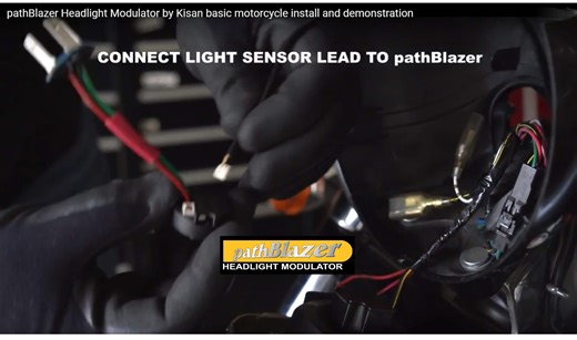 Watch pathBlazer Headlight Modulator by Kisan Basic Motorcycle Install & Demonstration Plug & Play on Amazon Live