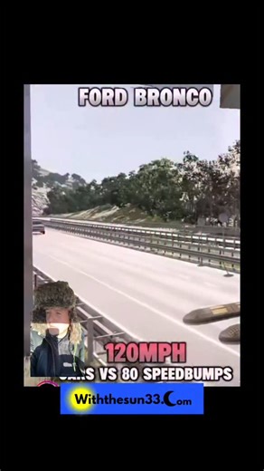 WithTheSun33 on Instagram: "Insane vehicle test. Which vehicle does best driving 120 miles an hour over speed bumps."