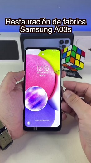 Restauración de fábrica Samsung A03s Hard Reset desbloqueo de pin #fyp #foryoupage #parati #desbloqueo #codigo