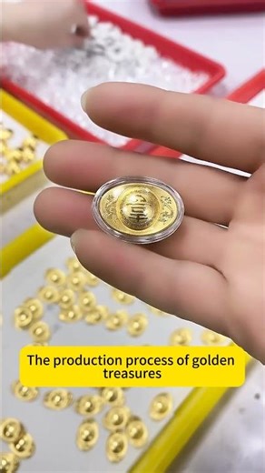 😍😍The process of creating a wealth code #goldfactory #goldbar #diy