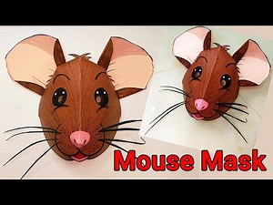 rat mask making with paper | how to make mouse mask | mouse costume | mouse craft | craft