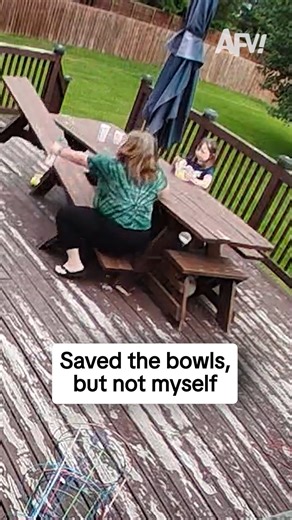 America's Funniest Home Videos on Instagram: "At least the bowls are safe 😮‍💨 #afv #fail #funny"