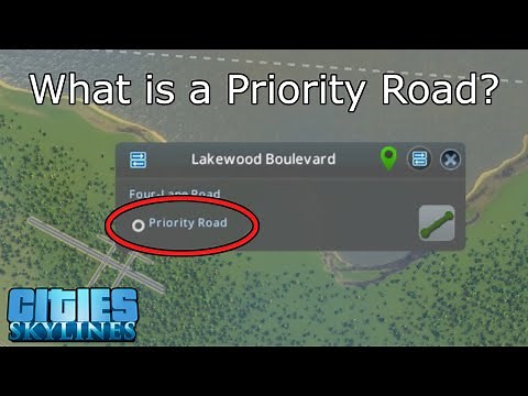 What is a priority road? | Cities: Skylines Tutorial