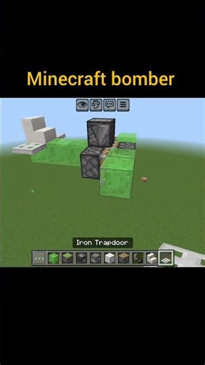 Minecraft working bomber plane 🛩️ #minecraft #gaming #technoblade #minecraftPE