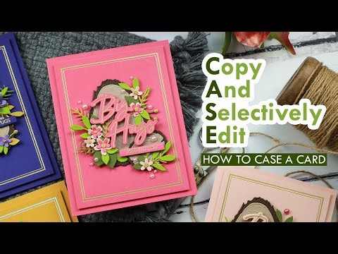 How to Case A Card - Pulling Inspiration From a Design