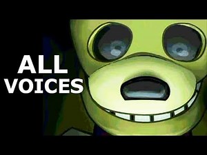 FNAF 6 - All Animatronic Voices (Freddy Fazbear's Pizzeria Simulator)